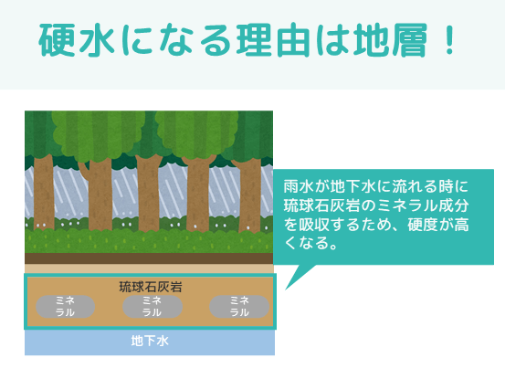 沖縄の水が硬水になる理由は地層！